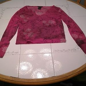 See though light long sleeve top 91